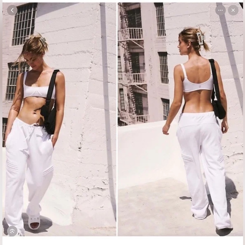 Free People Best Of Straight Leg Moto Sweatpants